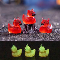3PCS Bolsa Mini Ornamento De Resina Diabólico Pato Luminoso Para Decoración De Hogar Y Coche DIY Micro Paisaje Glow-in-the-dark Regalos Para Halloween - details 1