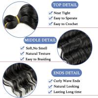 Extensiones De Cabello Sintético Profundo Onda Para Mujer 32 Pulgadas Rizadas Bohemias Enredos Oceánicos Cabello De Tejido Para Crear Estilos Diferentes - details 3