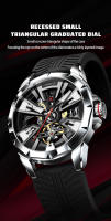 Reloj Mecánico Para Hombre SIBOTTE Con Tourbillon Y Esfera Luminosa Resistente Al Agua 50M Carcasa De Acero Inoxidable Cristal De Zafiro Lujo - details 11