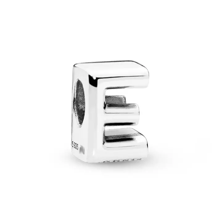 PANDOPRA Dijes de plata de ley 925 con dije de letras del alfabeto para mujer, cuentas de bricolaje - 1