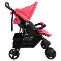vidaXL Carrito para gemelos de acero rojo - details 2
