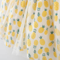 Vestido De Verano Para Bebé Niña Con Estampado De Ananas Vestido De Princesa Con Encaje Y Mangas Sin Mangas Vestido De Fiesta Para Niñas Edad 1-2 Años - details 8
