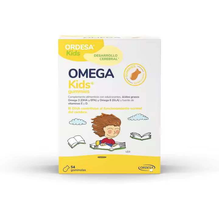 OmegaKids Gummies | Complemento Alimenticio con Omega 3 y Vitaminas para Niños desde los 5 Años - Ayuda al aporte adecuado de EPA y DHA - 54 Gominolas Masticables - 1