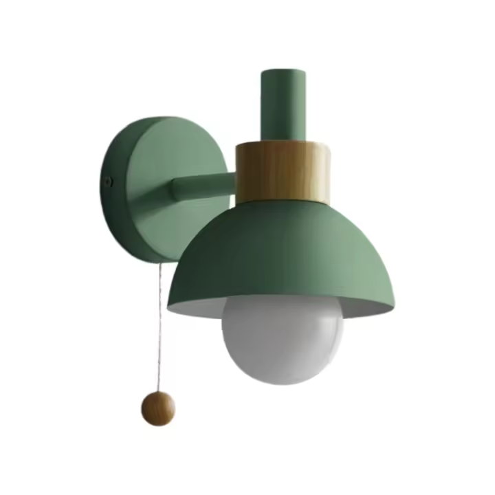 Moderna Lámpara de pared con Pantalla esférica de Vidrio esmerilado, ideal para Espejo, Cocina, Sala de estar, pasillo, Armarium, Porche, color rosa. - 1