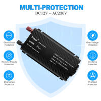 Inversor De Onda Senoidal Pura DC 12V a AC 220V 230V 1500W/2200W/2600W Convertidor De Voltaje Universal Con Enchufe Europeo Accesorios Para Automóvil - details 2
