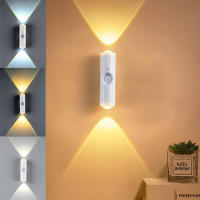 Lámpara De Noche LED Con Sensor De Movimiento 3 Colores Cambiantes Recargable Para Decoración De Armarios Y Cocinas - details 0