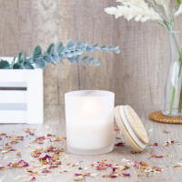Pack de 6 a 24 unidades de Velas aromáticas perfumadas, Aroma a vainilla, Tapa de madera, Velas regalo invitados, Recuerdos de bautizo, Recuerdos de primera comunión, Detalles de boda, Detalles de boda para invitados, Regalantes.com - details 1