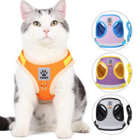 Correa Y Arnes Para Perro Y Gato De Malla Transpirable Para Verano Con Reflejos Seguro Para Chihuahua Yorkies Arnes De Cuello Básico Para Mascotas - details 13