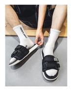 Zapatillas De Hombre Para Exterior E Interior Antideslizantes Con Suela Suave Cierre De Ganchillo Sandalias De Playa Estilo Casual Para Verano - details 21