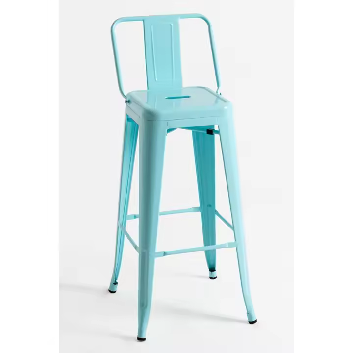 Regalos Miguel - Packs Taburetes Altos - Pack 2 Taburetes Torix Respaldo - Azul cielo - 1