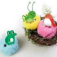 Juguetes Para Gatos Bolas Sonoras De Relleno EVA Peluche Suave Con Sonidos De Sapos Pájaros Y Grillas Accesorios Para Mascotas - details 2