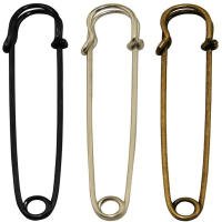 20pcs Agujas De Seguridad Grandes Para Broches Base Gancho Herramientas De Metal Para DIY Joyería De Cerraduras Y Accesorios De Artesanía - details 0