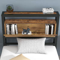 Cama individual 90x200 cm with cabecero de mantenimiento y somier de lámparas metálicas, Camas infantiles somieres Metálicos Adultos, Niños, adolescentes, Camas Industriales Negros - details 2