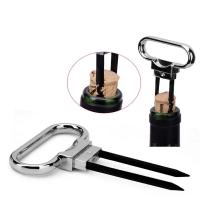 Abridor De Botellas De Vino Tres Puntas Profesional Para Vino Rojo Champán Espumoso Con Sellador De Botella Accesorio De Barra De Metal Aluminio - details 3