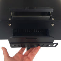 Horno portátil Jocca para pizzas de 33 cm de diámetro, listas en 90 segundos, apto para uso con madera y pellets, alcanza los 450ºC, termómetro integrado, patas plegables, asa para transportar y desmontable para fácil almacenamiento - details 2