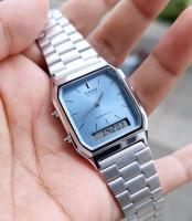 Reloj Casio VINTAGE EDGY AQ-230A-2A1 unisex dial analógico y digital - details 1