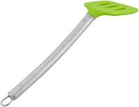 Espátula para panqueques con puntos de silicona y mango de acero inoxidable verde - details 4