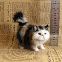 Juguete De Peluche De Gato Simulación Suave Muñeco De Peluche Modelo De Gatito Realista Para Niñas Y Niños Regalo De Cumpleaños O Día De San Valentín - details 4