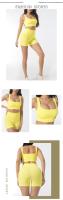 Short Deportivo mujer sin costura, High Belt, algodón, yoga y fitness - details 4