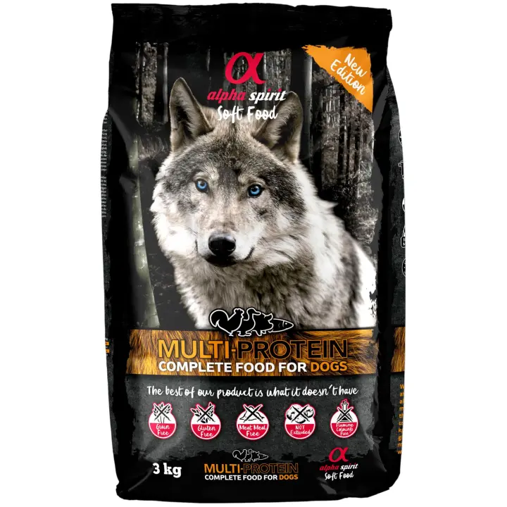 Alpha Spirit Pienso Natural Semi-húmedo Multiprotein 3 Kg - 1