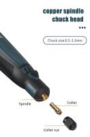 Taladro Eléctrico Inalámbrico Con Engranaje Herramienta Rotativa Recargable Para Grabado En Madera 3 Velocidades Mini Pluma Grabadora - details 2