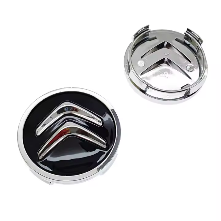 4/8Pcs Tapas De Centro De Rueda Para Coche 60MM Reemplazo Negro Cubierta De Rueda De Aleación Para Mayoría De Modelos Citroen C1C3C4 DS3 - 1