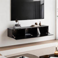 Soporte TV, Soporte Suspendido TV Soporte TV enano 160x30,5x34cm, Negro - details 1