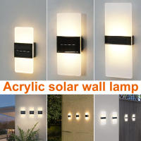 Lámpara Solar Exterior LED Impermeable 2-4 Piezas Iluminación De Pared Para Jardín Balcones Luz De Ambiente Upward And Downward - details 0