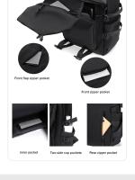 Mochila impermeable de poliéster para hombre, morral sencillo de 15 pulgadas, de Color sólido, a la moda, para ordenador de estudiante y pareja - details 6