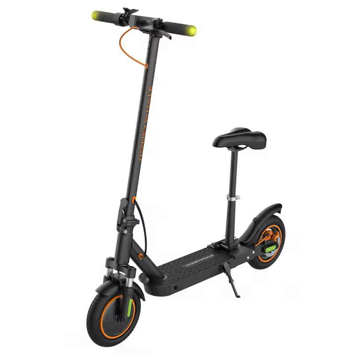 HONEYWHALE M2 MAX-B Patinete Eléctrico con Asiento, Motor de 350W, Batería de 36V 12.5Ah, Neumático de 10 Pulgadas, Velocidad Máxima de 32 km/h, Autonomía de 32 km, Freno de Disco - 1