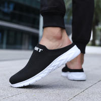 Zapatillas De Hombre Ligero Y Transpirable Media Pantuflas Antideslizantes Casual Comodidad Grandes Tamaños Zapatos Planos Slip on Para Exteriores Verano Mesh Suela EVA - details 5
