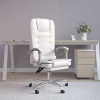 vidaXL Silla de oficina reclinable masaje cuero sintético en color Negro/Rosa/Gris y más | cómodas modernas ergonómicas para comedor cocina salón hogar - details 3