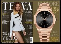 Reloj De Pulsera De Lujo Para Hombres Y Mujeres En Color Rosa Oro Con Correa De Acero Inoxidable Y Cierre De Seguridad Reloj De Moda Negra Resistente Al Agua De 40mm - details 7
