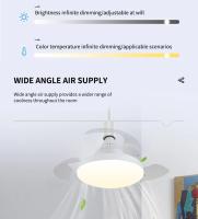 Ventilador De Techo Pequeño Multifuncional 40cm Con Control Remoto Silencioso Y Hojas Invisibles Para Sala De Estar Oficina Estudio - details 21
