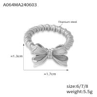 Nueva Moda de Plata y Oro Anillo Abierto girta Arco Mariposa elegant Mujeres Niñas Joyas de GIFT, LA Fashion simple personalidad Arco anillo de Diseño - details 1