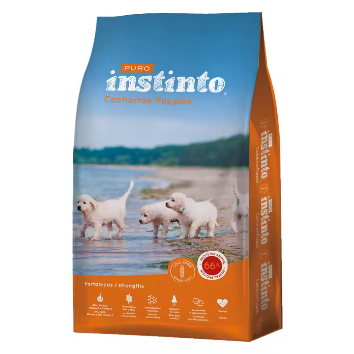 Puro Instinto Cachorros Low Grain - Pienso para perros bajo en cereales 3 kg - 1