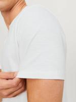 Camiseta con botones hombre Jack & Jones 12164972 manga corta color blanco roto - details 1