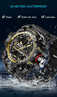 Reloj Deportivo De Lujo SANDA G-Style Militar LED Digital Para Hombre Resistente Al Agua Cuarzo Reloj De Pulsera Con Pantalla Analógica Y Digital - details 14