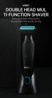 Afeitadora Eléctrica Retro VGR Para Hombres Multifuncional 2 En 1 Afeitadora Y Limpieza Nariz Y Cabello IPX4 Recargable Universal 100-240V - details 7