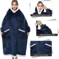 Pijama Con Capucha De Punto De Pola Suéter Invierno Talla Grande Pijama De Algodón Suave Para Dormir Ropa De Dormir Cómoda Y Cálida - details 11