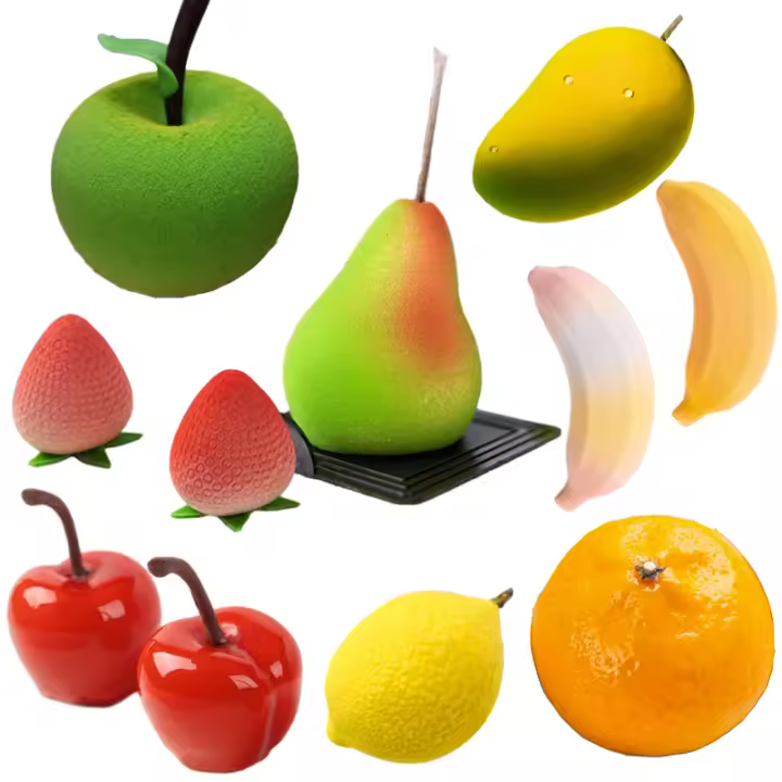 Molde De Galletas De Silicona SHENHONG Con Diseño De Frutas Mousse De Naranja Manzana Pera Mango Durazno Herramientas De Decoración De Postres - 1