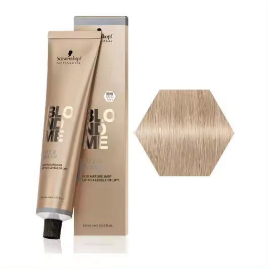 BC Schwarzkopf Crema Aclarante + Cobertura de Canas Hielo Irisado Blondme Professional - 1