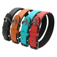 Collar De Cuero Para Perros Ajustable Y Padded Para Pequeños Medianos Y Grandes Incluye Accesorios Para Pug Bulldog Francés - details 3