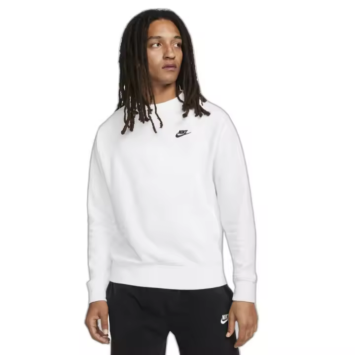 Sudadera Nike M Nsw Club Crw Ft Blanco Bv2666-100 - 1