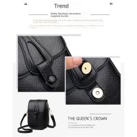 Bolso De Hombro Para Mujer Mini Multifuncional De Cuero Sintético Microfibra Estilo Fashion Cierre Hasp Múltiples Usos Para Teléfono Móvil Deporte - details 8