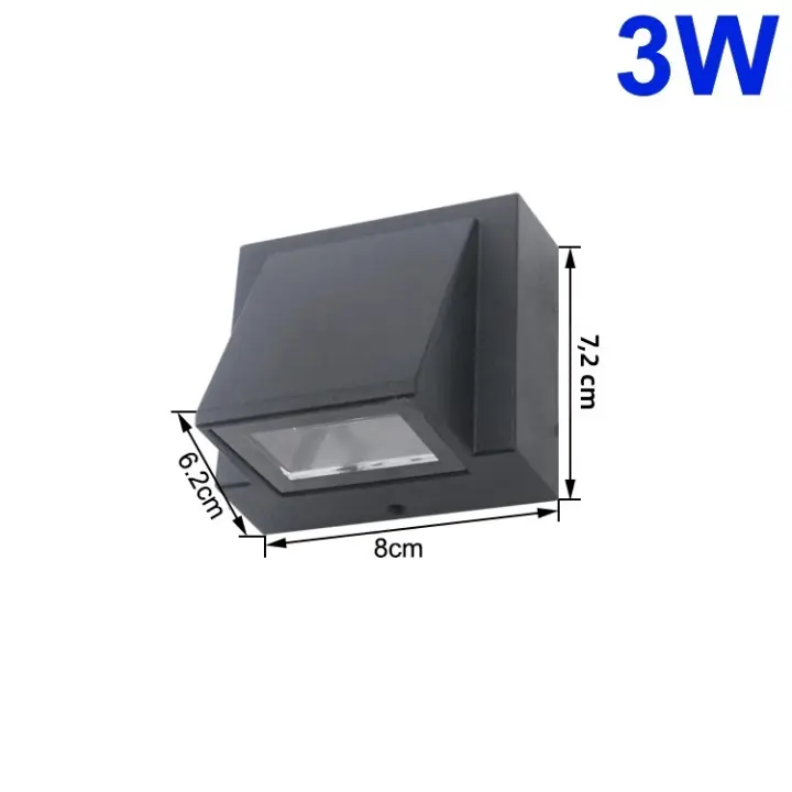 Lámpara De Pared Exterior Impermeable COB Luz De Exterior E Interior Montaje En Superficie Iluminación Hacia Arriba Y Abajo Adecuada Para Pasillo Luz De Entrada Vínculo AC 85-265V Moderna - 1