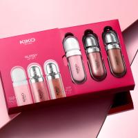 Pack rutina maquillaje KIKO Milano Glossy Lip Set, Estuche de maquillaje: 2 brillos de labios hidratantes y 1 crema de labios perfeccionadora - details 0