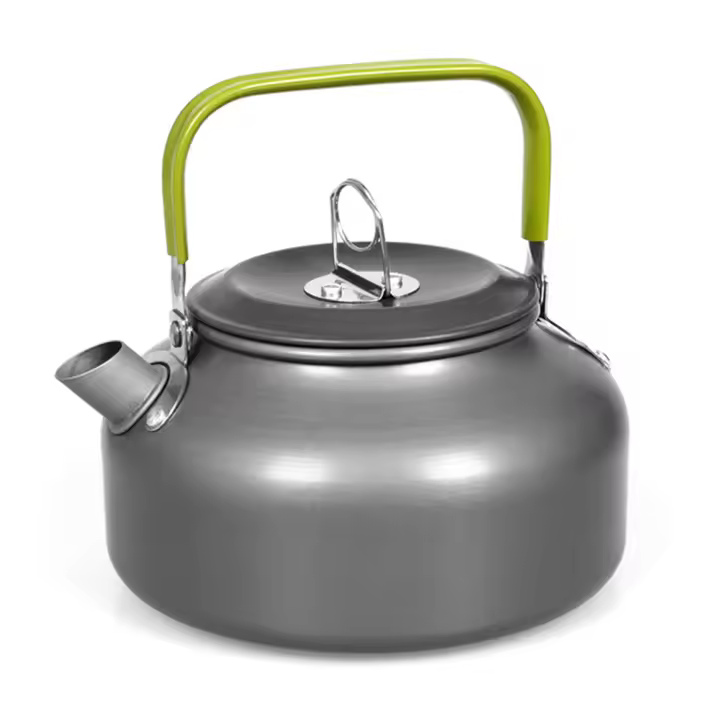 Kettle Portátil De Aluminio Para Exteriores Tetera Para Camping Senderismo Picnic Olla De Café Tejado Interior Resistente Al Desgaste - 1