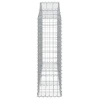 vidaXL Cesta gaviones forma arco hierro galvanizado 200x30x100/120 cm - details 3