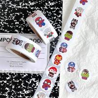 Nuevos 500PCS Pegatinas De Avengers Roll Estilo Kawaii Decorativas Para Niños Con Diseños De Hulk Iron Man Y Alliance MV Regalo Ideal - details 2